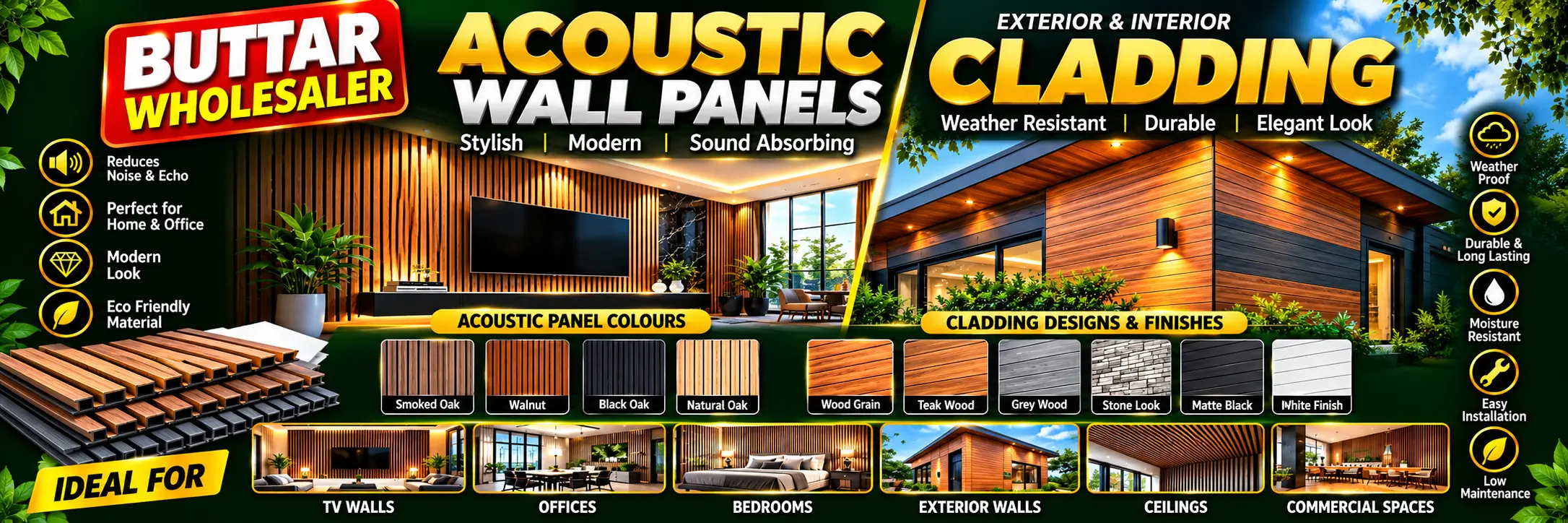 Acoustic Panels & Cladding Showcase